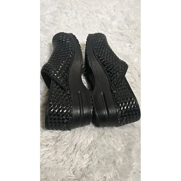 Sanita Women's Woven Black Danish Clogs Size‎ 38 - Picture 4 of 13